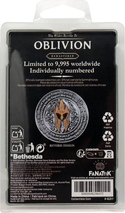 Produktbild Fanattik The Elder Scrolls IV: Oblivion Sammelmünze Imperial City