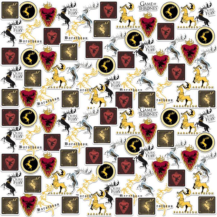 Actual product image Game of Thrones Baratheon Stickers (Pack of 100)