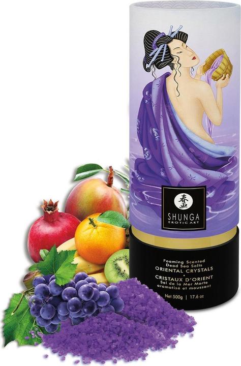 Produktbild Shunga Oriental Crystals Bath Salts Exotic Fruits 500 gram (Badeperlen, 576 g)