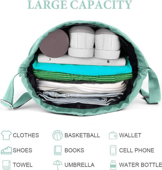 Produktbild Only-Bags.Store Mode Sport Rucksäcke, Turnbeutel, grosse Kapazität Kordelzug Sporttasche (20 l)