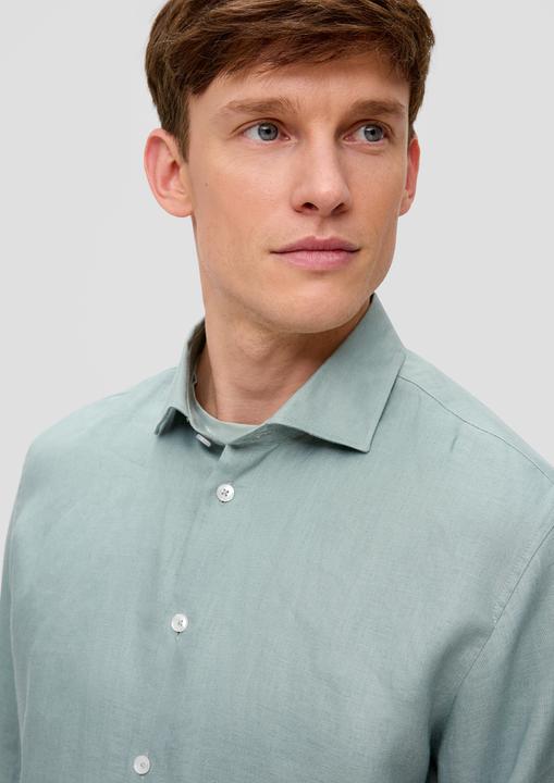 Immagine prodotto s.Oliver Hemd Glänzendes Tailored Fit Hemd aus Leinen (38)