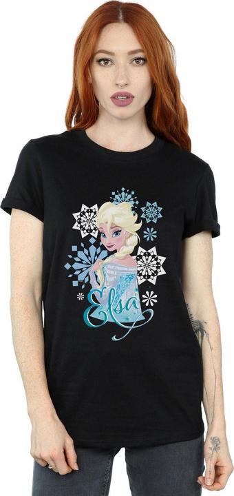Immagine prodotto Disney Frozen Elsa Snowflakes Maglietta Ampia Donna (4XL)