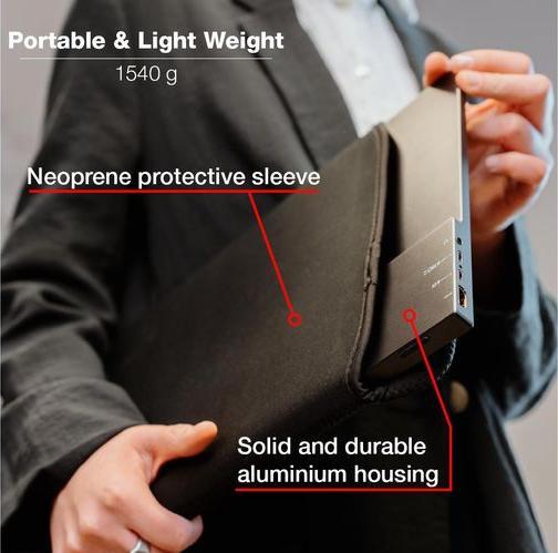 Produktbild Verbatim PMT-17 Portable Touchscreen Monitor 17.3" Full HD 1080p Metal Housing (1920 x 1080 Pixel, 17.30")