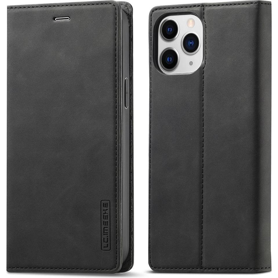 Cover-Discount iPhone 13 Pro - Stand Flip Case Hülle schwarz (Apple iPhone 13 Pro), Smartphone Hülle, Schwarz