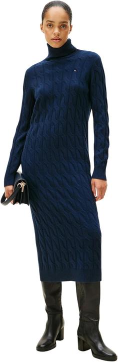 Image du produit Tommy Hilfiger Soft Wool Cable Roll-Nk Ls Dress (L)