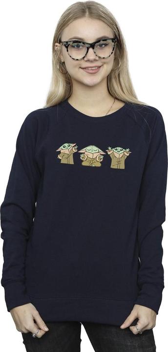 Immagine prodotto Star Wars The Mandalorian Grogu Poses Felpa Donna (M)