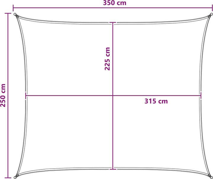 Produktbild vidaXL Sonnensegel (350 x 250 cm)