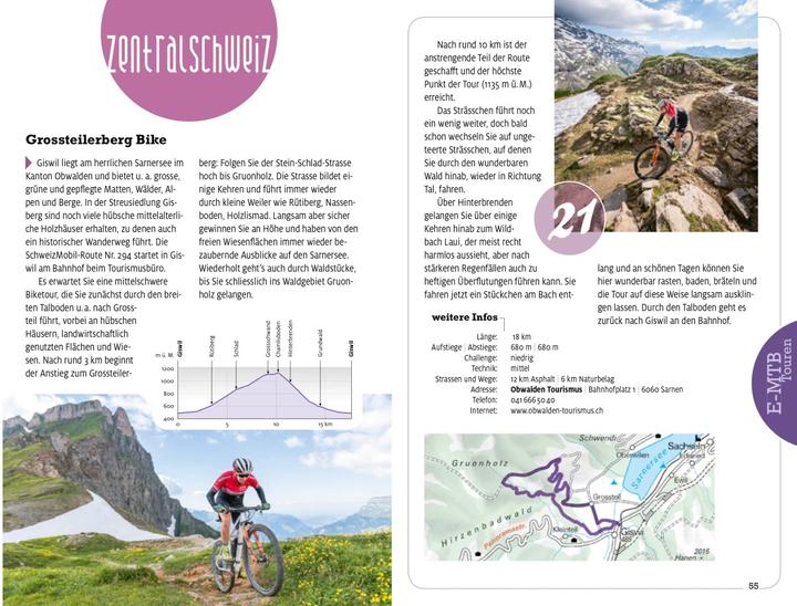 Produktbild E-Mountainbike Touren Erlebnis Schweiz (Deutsch, Hallwag Kümmerly, 2020)
