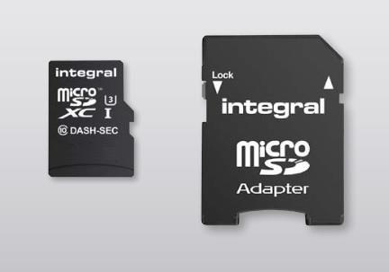 Actual product image "Karta Dash Cam Micro SDHC 32 GB Class 10 UHS-I/U3" (INMSDH32G10-DSCAM) (32 GB, microSD, U3, UHS-I)