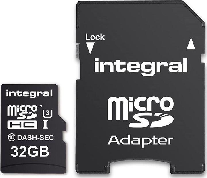 Actual product image "Karta Dash Cam Micro SDHC 32 GB Class 10 UHS-I/U3" (INMSDH32G10-DSCAM) (32 GB, microSD, U3, UHS-I)