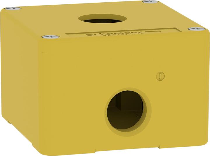 Produktbild Schneider Electric XAPK1201 Leergehäuse XAP Metall gelb für Not-Aus/Ha - CSA (Gehäuse)
