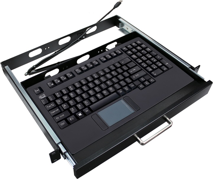 Produktbild Adesso EasyTouch™ 425UB – Touchpad Keyboard including Rackmount qwERTY layout (US, Kabelgebunden)