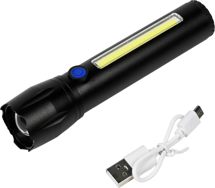 Actual product image ProPlus Torch tactical LED + COB rechargeable 141 mm (14.10 cm, 100 lm)