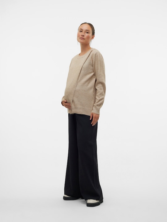 Immagine prodotto Mamalicious Scollo rotondo Polsini a coste Pullover Top in maglia