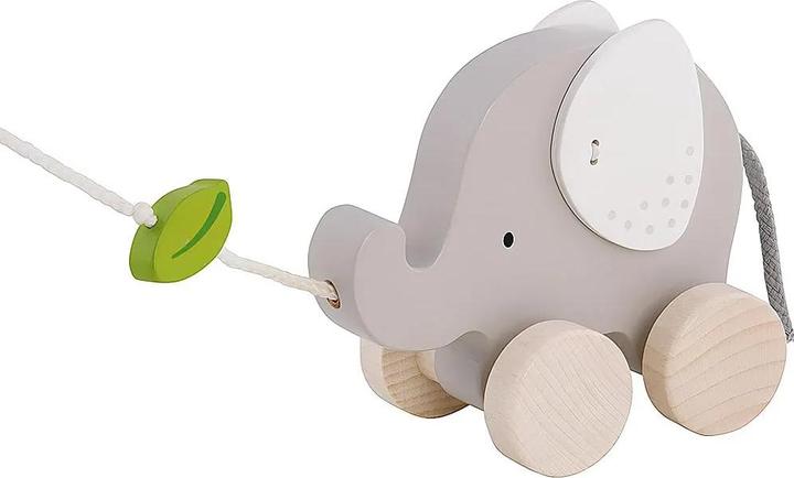 Actual product image Goki Pulling animal elephant with leaf
