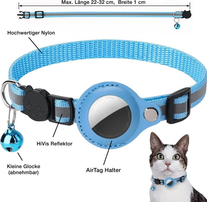 Image du produit Petolino Collier AirTag avec réflecteur (31, Chien, Chat, Général)