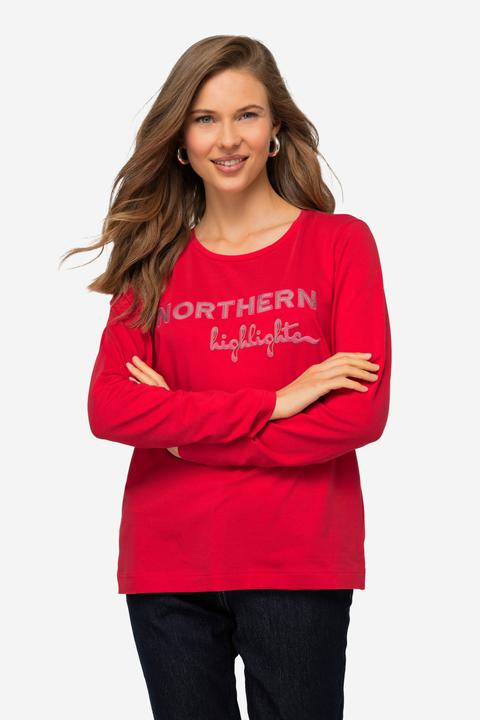 Produktbild Laurasøn Longsleeve, Statement Stickerei, Rundhals, Langarm (XL)