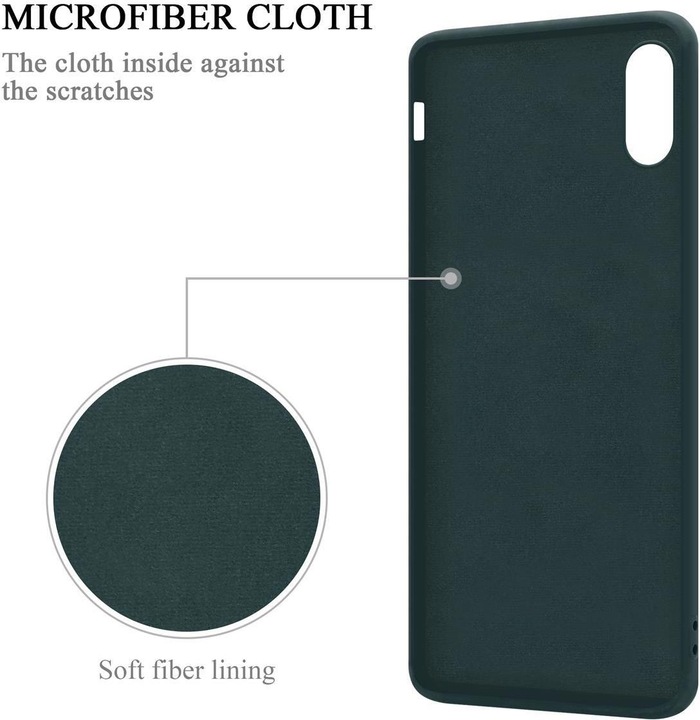 Actual product image Cadorabo Bumper TPU Liquid Ring Silicone Case (Apple iPhone X)