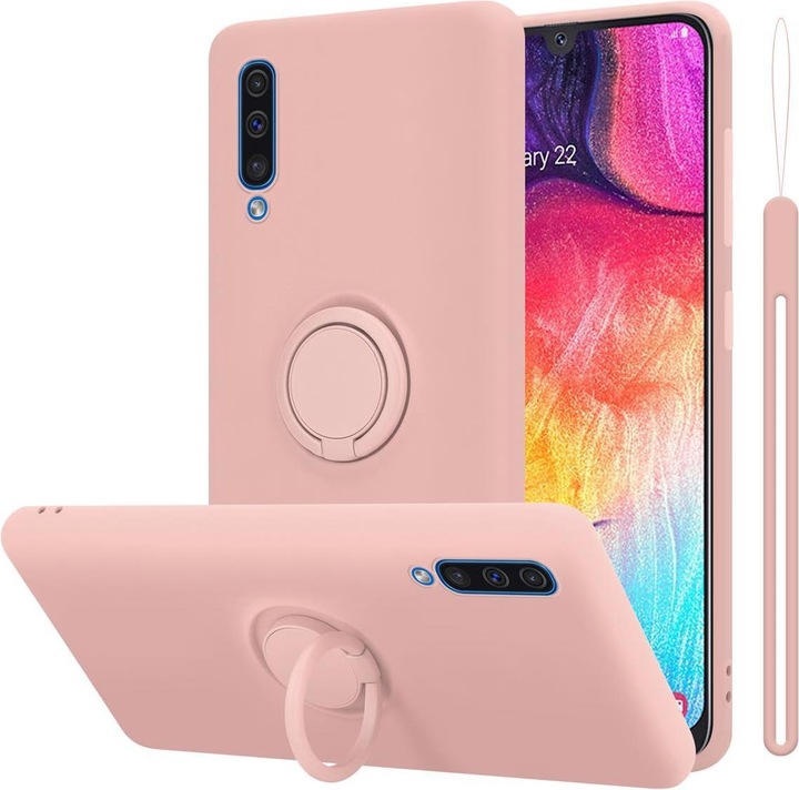 Actual product image Cadorabo Bumper TPU Liquid Ring Silicone Case (Samsung Galaxy A30s, Samsung Galaxy A50s)
