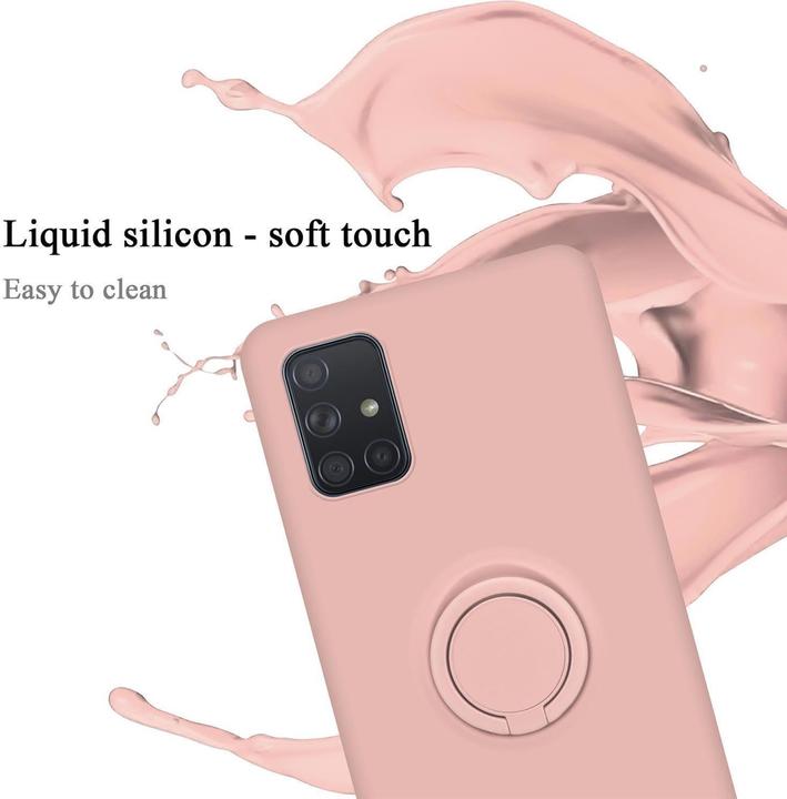 Actual product image Cadorabo Bumper TPU Liquid Ring Silicone Case (Samsung Galaxy A71)