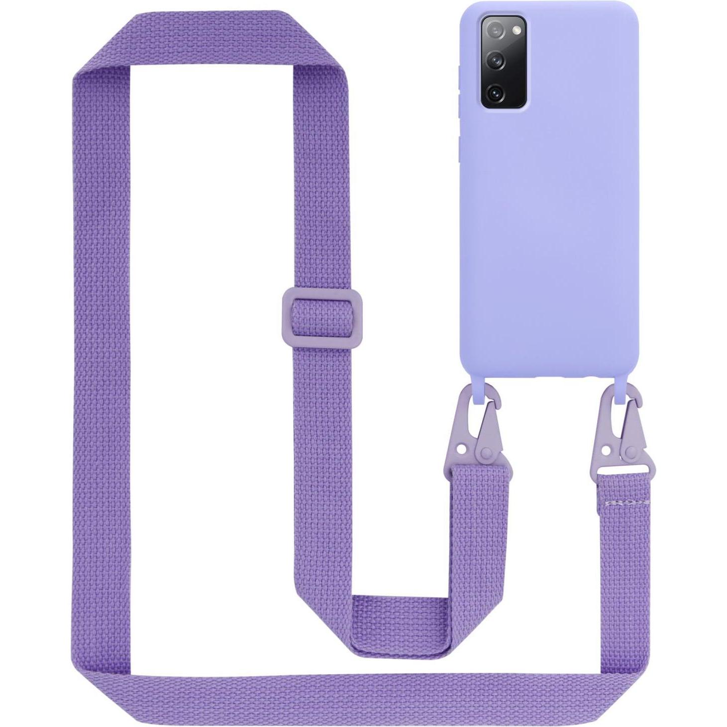 Cadorabo TPU Cover Handy Kette Liquid (Samsung Galaxy S20 FE), Smartphone Hülle, Violett