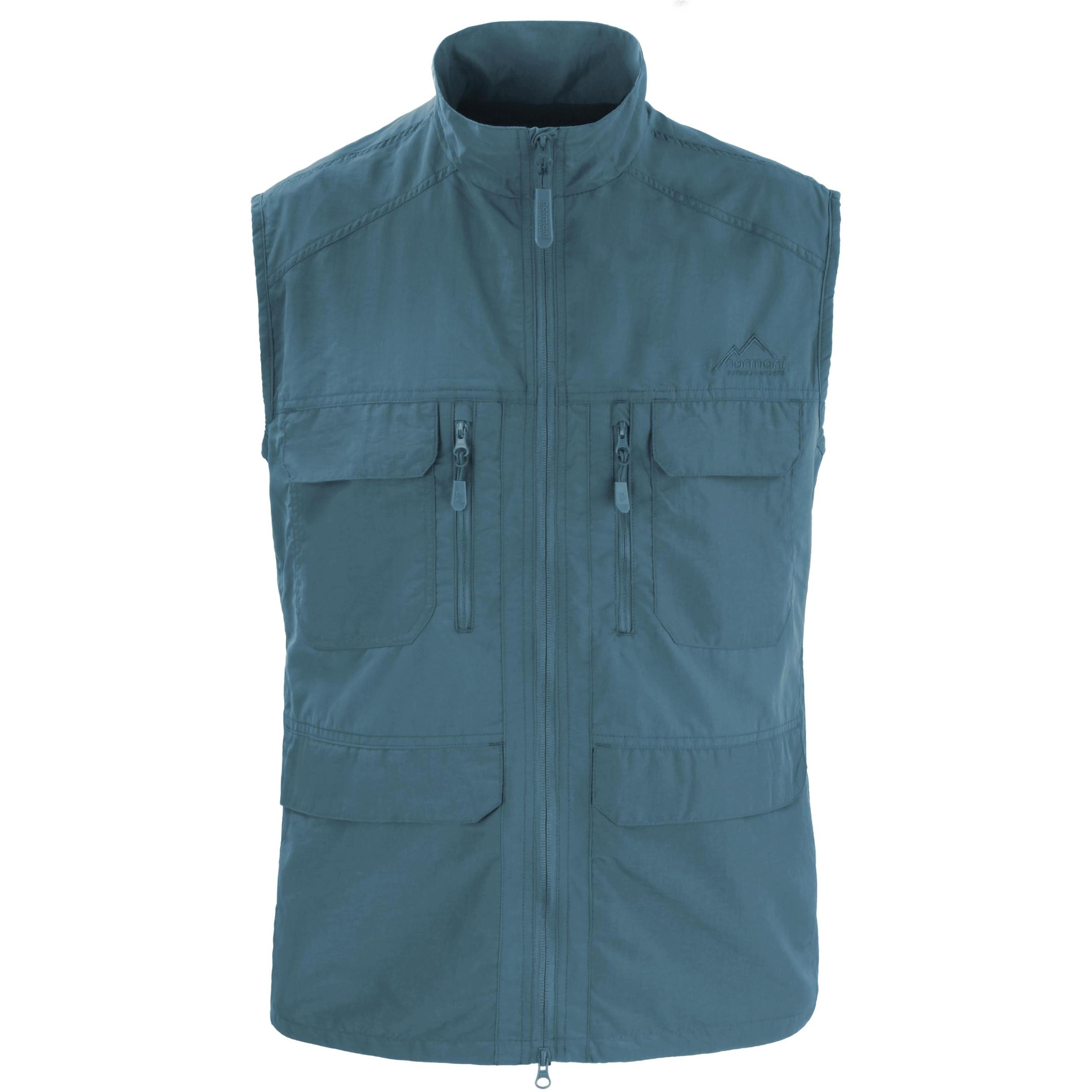 Normani, Herren, Weste, Herren Outdoor Weste „Deer“ - 9677, Blau, (6XL)