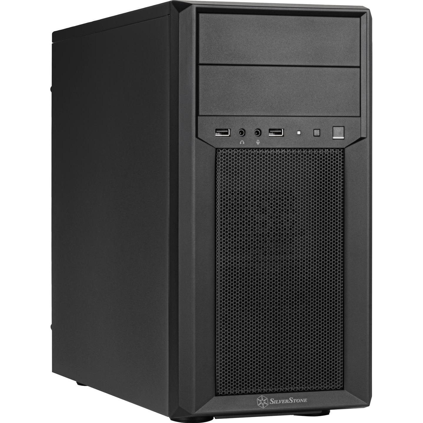 Thumbnail - Silverstone Fara 313 (mATX), PC Gehäuse, Schwarz