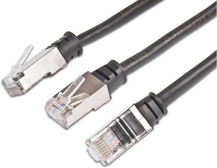 Image du produit Wirewin Câble de raccordement extérieur : 0,3 m, noir (U/FTP, CAT5e, 3 m)