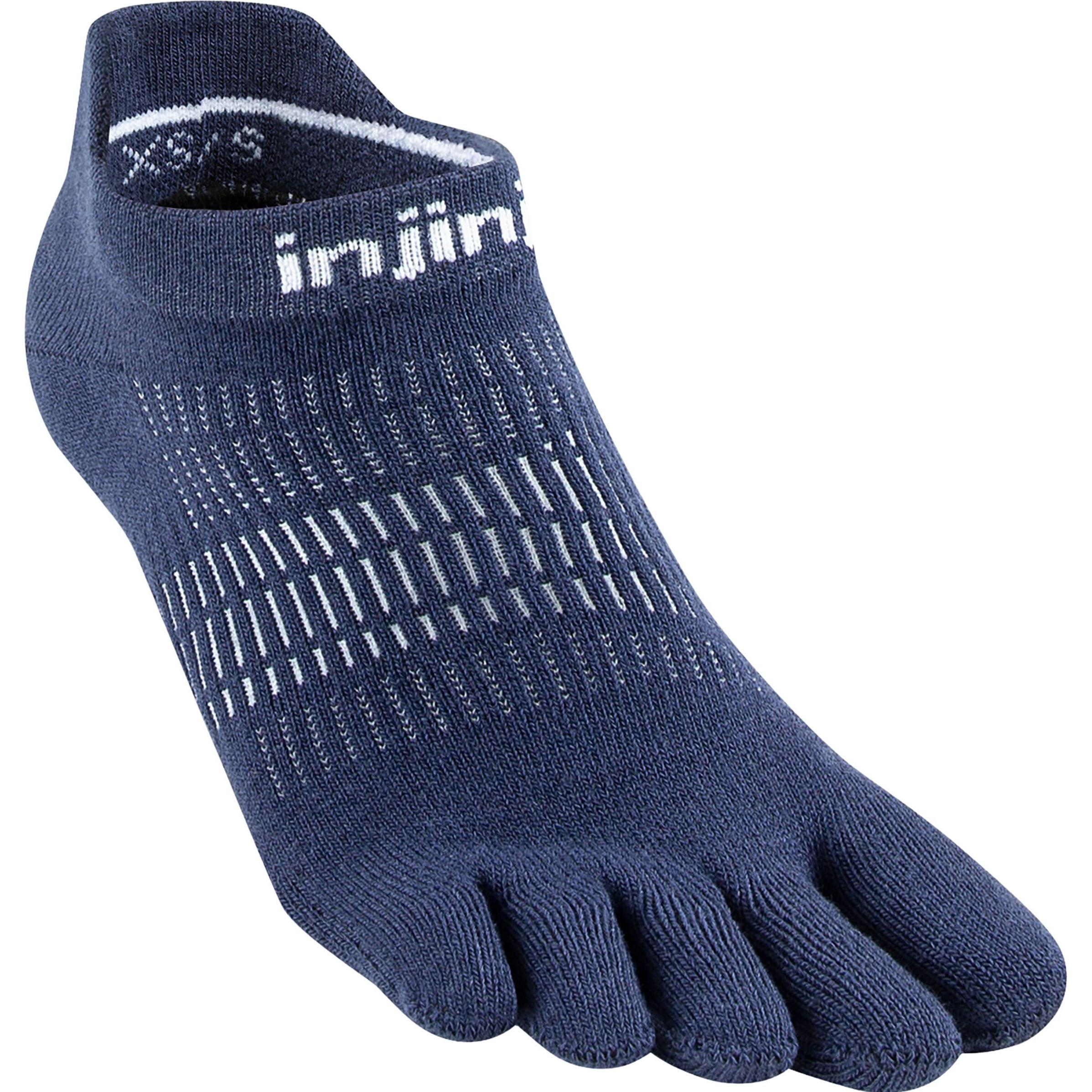 Injinji, Damen, Sportsocken, Women's Run Lightweight No-Sho (M/L), Blau