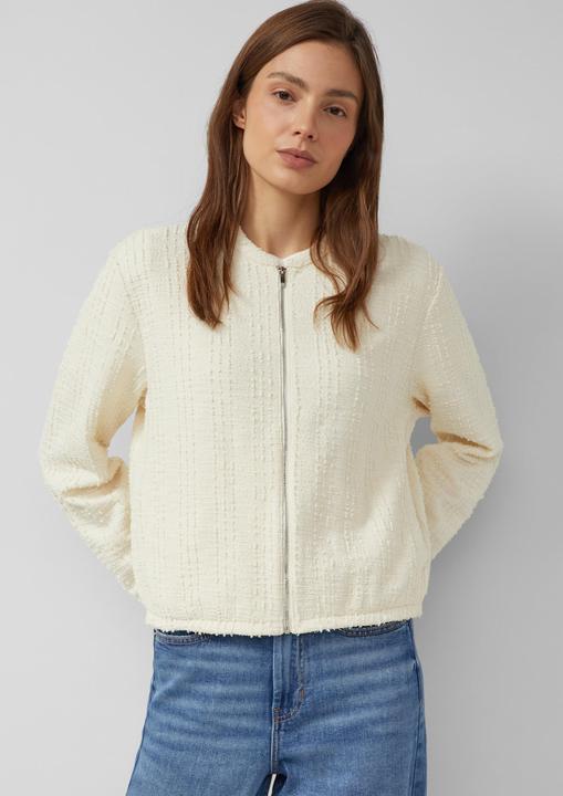 Produktbild s.Oliver Sweatshirt Jacke Strukturierte Sweatshirt-Jacke im Relaxed Fit (44)
