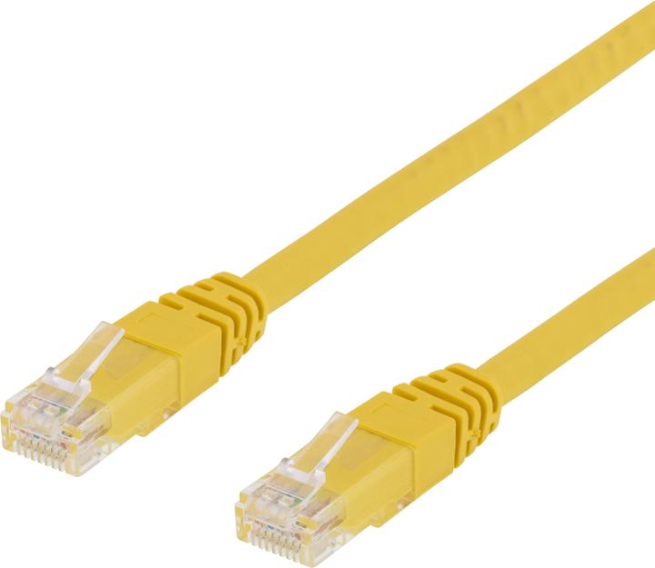 Produktbild Deltaco UTP Cat6 networking cable Yellow (UTP, CAT6, 3 m)