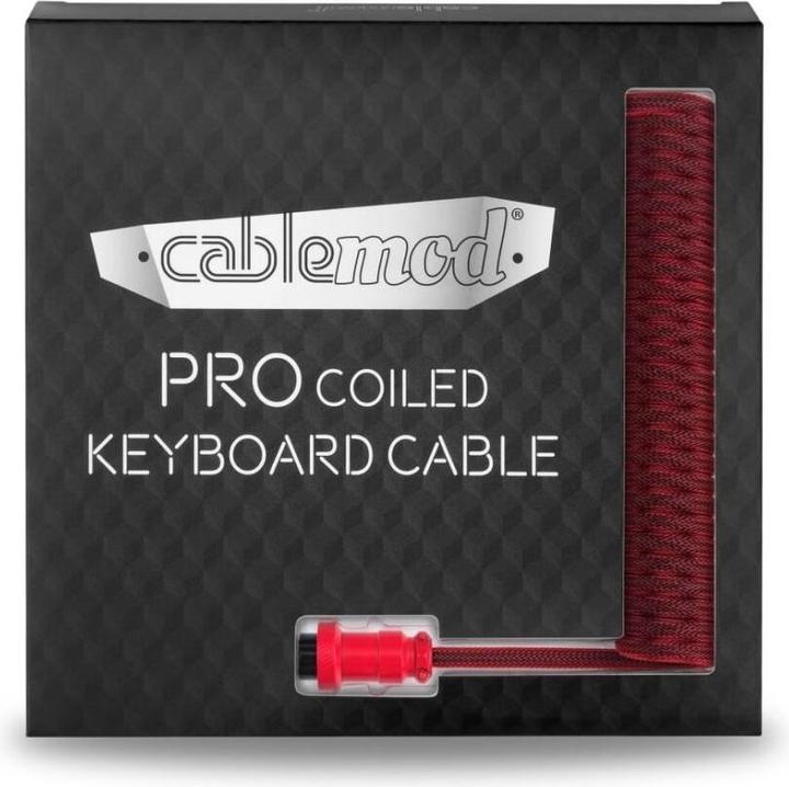 Actual product image CableMod Pro Coiled Keyboard Cable USB-C to USB Type A, Republic (1.50 m, USB 2.0)