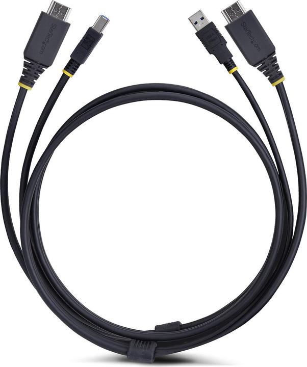 Image du produit StarTech .com HU12210-KVM-CABLE, 3,1 m, USB, USB, HDMI, Noir, HDMI + USB 3.2 Gen 1 Type-A