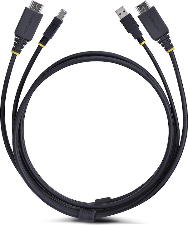 Actual product image StarTech .com HU12210-KVM-CABLE, 3,1 m, USB, USB, HDMI, Schwarz, HDMI + USB 3.2 Gen 1 Type-A