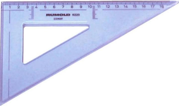 Image du produit Rumold Triangle de dessin (20.20 cm, Matières plastiques)