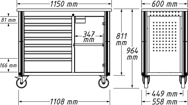 Actual product image HAZET 179NW (60 cm, 115 cm)