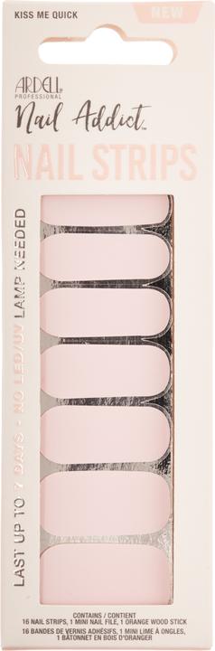 Immagine prodotto Ardell Nail Addict - Strisce per unghie Kiss Me Quick (Unghie artificiali, Pink)