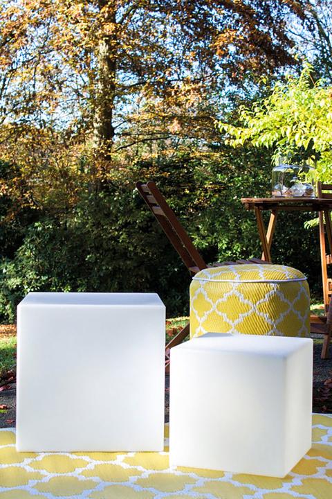 Image du produit 8 seasons design Cube lumineuse Blanc (RGB) - 33cm - Lampe extérieur/intérieur avec prise et télécommande - 8 seasons (750 lm, E27, IP44)