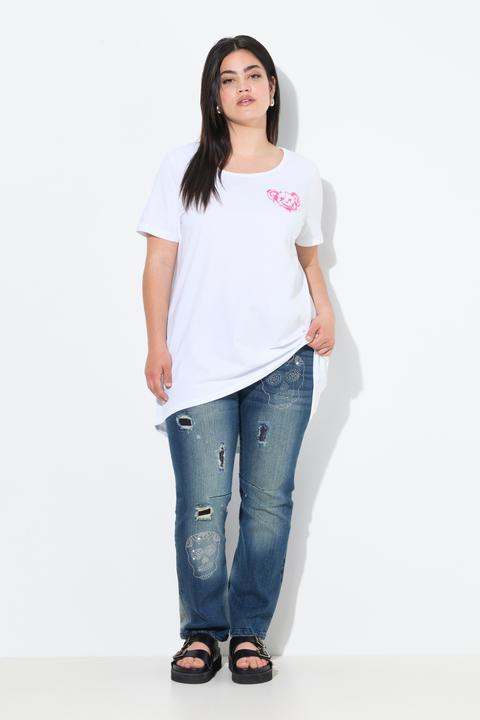Image du produit Angel of Style T-shirt coupe évasée, grand message dans le dos (50)