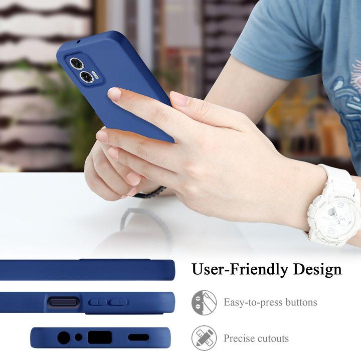 Actual product image Cadorabo Case for Motorola Moto G73 TPU in liquid protection silicone design (Motorola Moto G73)
