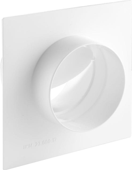 Actual product image IKM Round pipe backflow flap with plastic wall connection, System 100