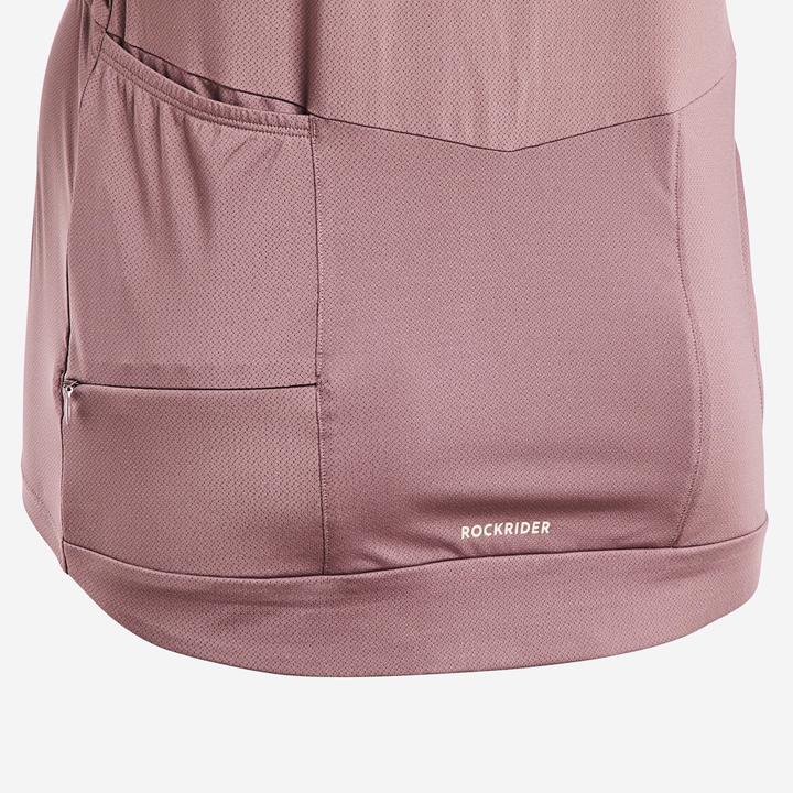 Produktbild Rockrider Radtrikot kurzarm Cargo Damen rosa/grau (XS)
