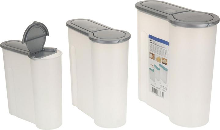 Excellent Houseware Pouring tins with lid, set of 3 (4 l)