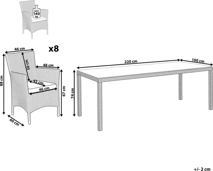 Actual product image Beliani Italy (220 cm)