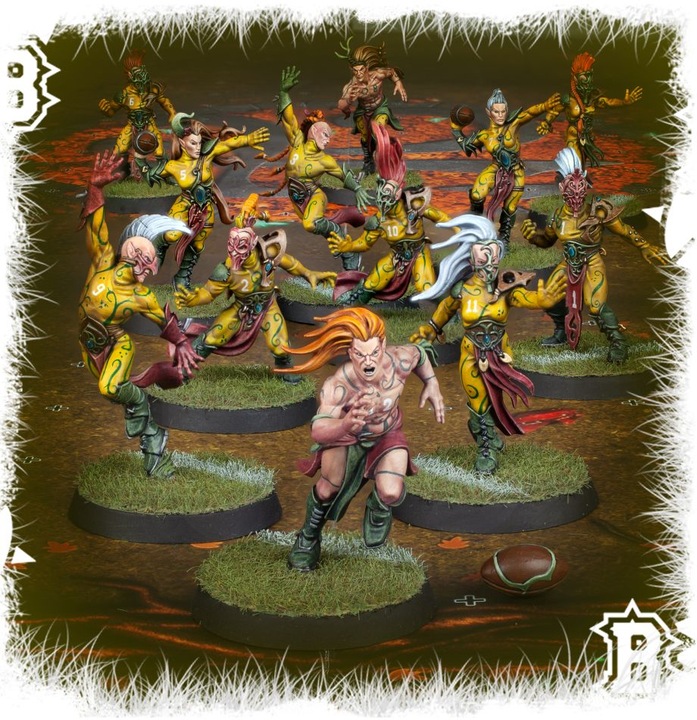 Actual product image Games Workshop Blood Bowl - The Athelorn Avengers - Wood Elf Blood Bowl Team (Plastic)