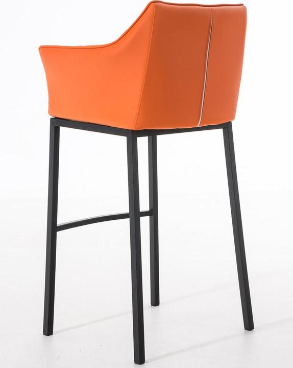 Actual product image CLP Barstool Damaso B with 4-leg frame, orange