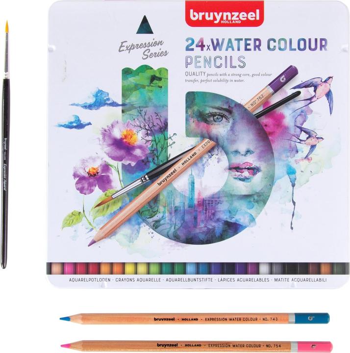 Produktbild Bruynzeel EXPRESSION - Aquarellfarbstifte (Mehrfarbig, 24 x)