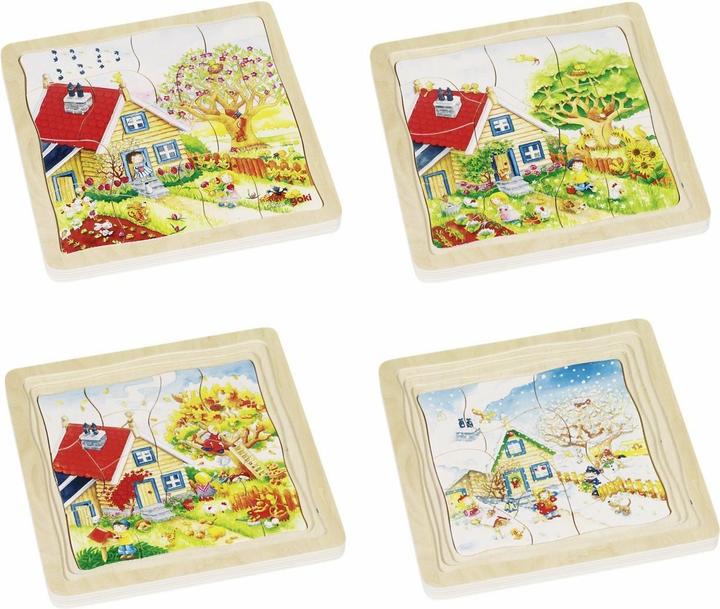 Productafbeelding Goki 4-lagige puzzel seizoenen (54 onderdelen)