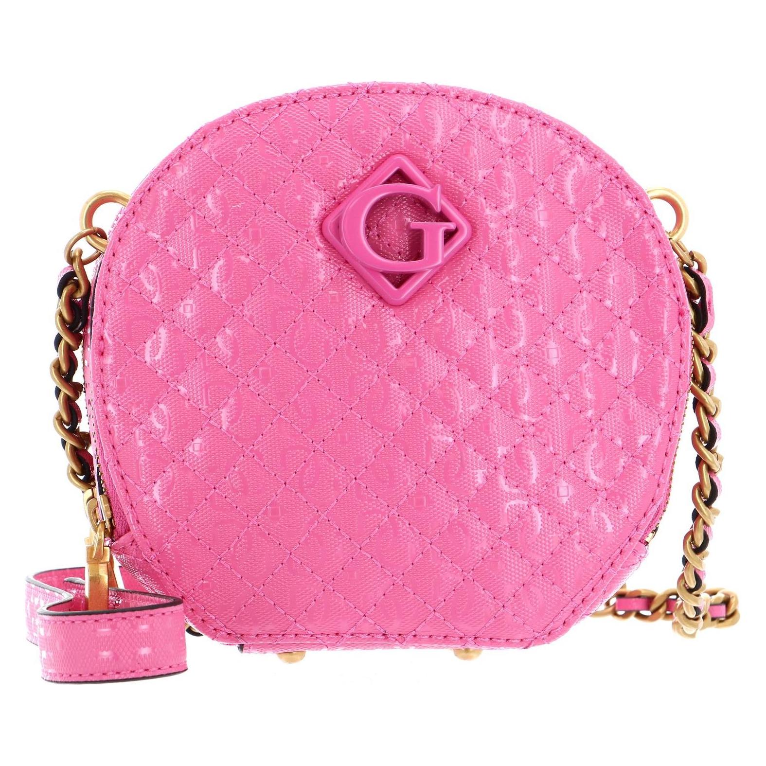 Guess, Damen, Handtasche, Nerina Crossbody Circle Bag, Pink