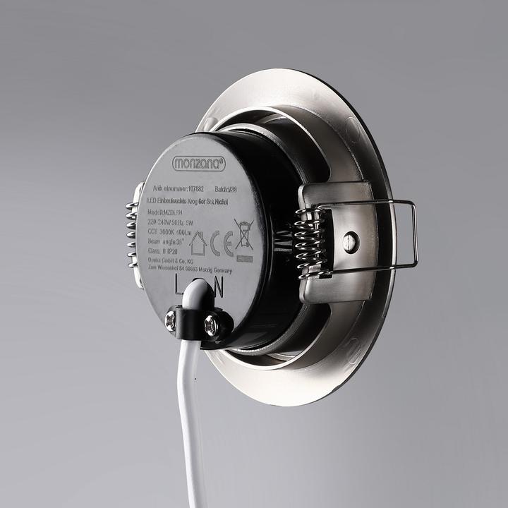 Actual product image Monzana Set of 6 LED recessed luminaire (400 lm)